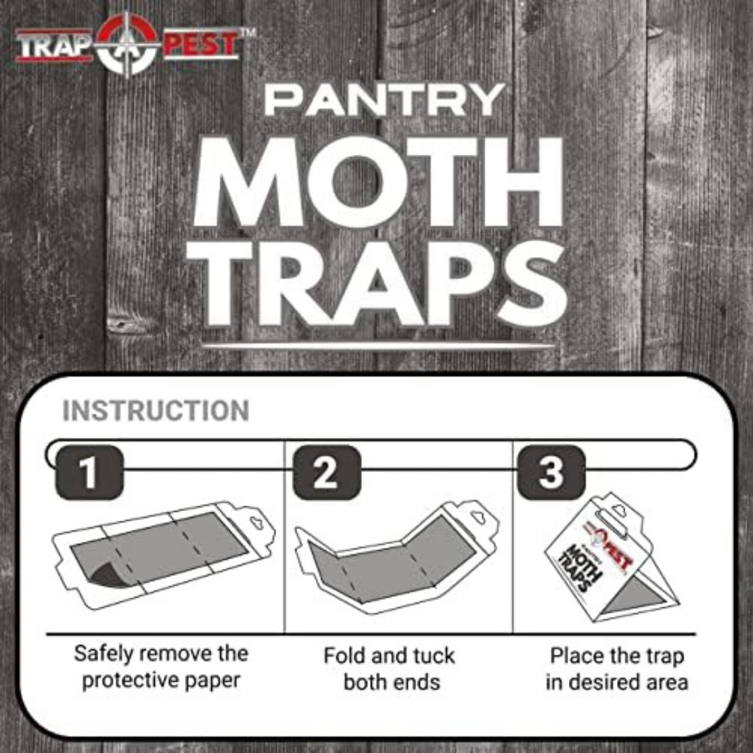 Pantry Moth Traps Safe Glue with PheromonesP 8 Pack Effective Adhesive Non Toxic