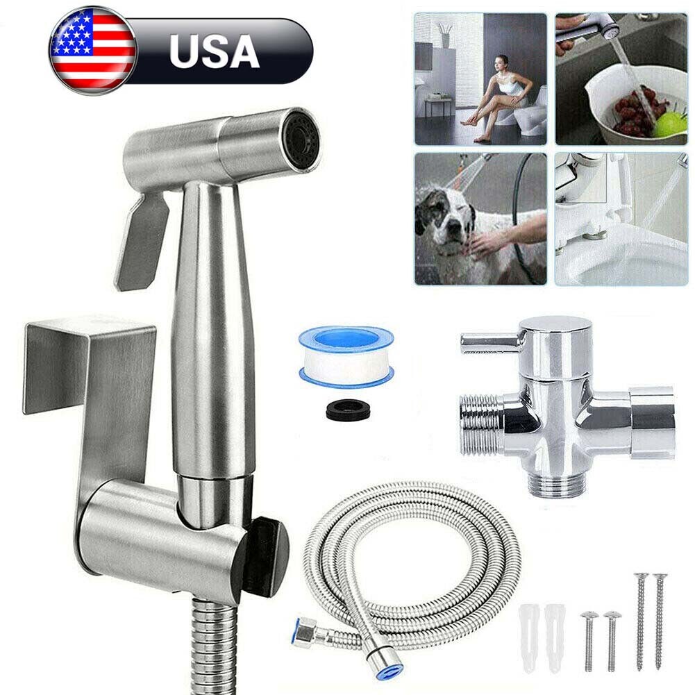 Jet Handheld Bidet Toilet Spray Muslim Hygienic Shattaf Douche Shower Self Kit