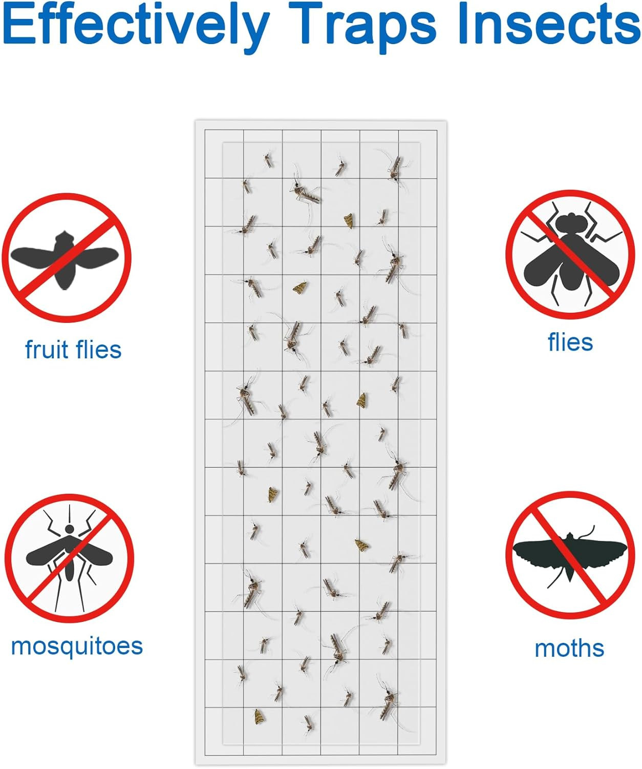 20 Pcs Replacement Sticky Board for Faicuk WS108 Wall Sconce Fly Light Trap