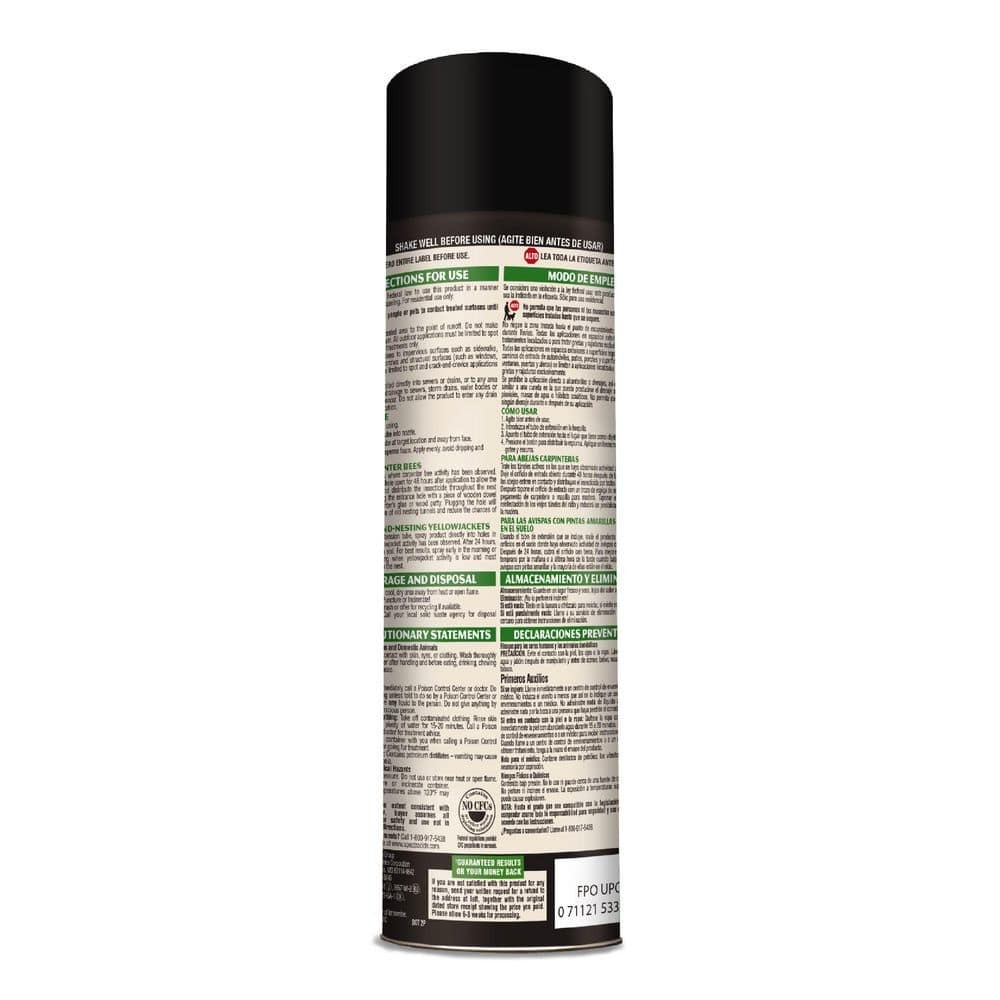 Carpenter Bee and Yellow Jacket Insect Killer 16oz Foaming Aerosol (2 Pack)