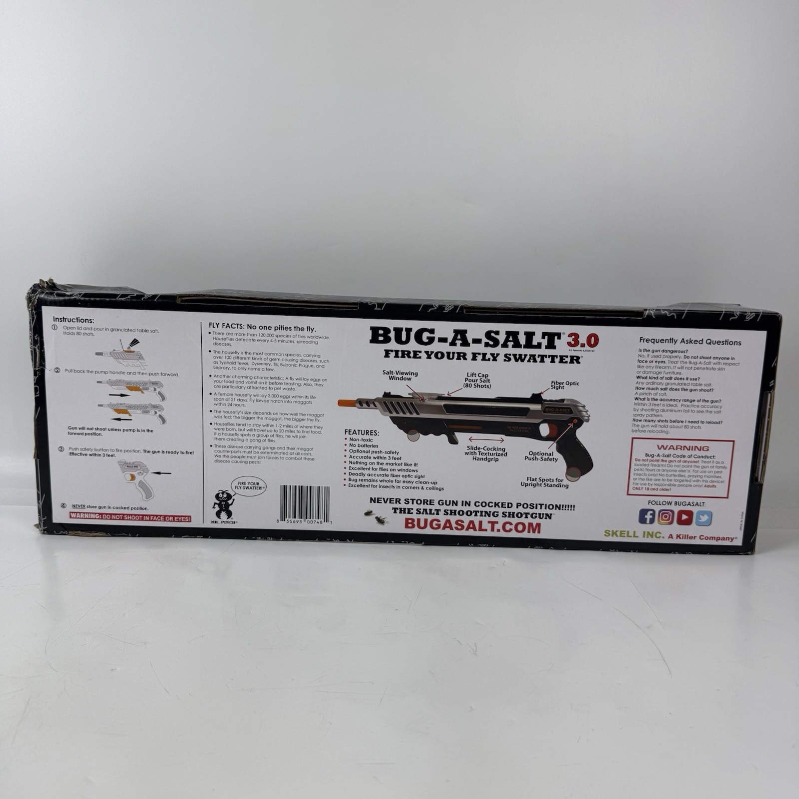 BUG-A-SALT Advanced Combat Silver Fiber Optic 3.0 New Free Shipping