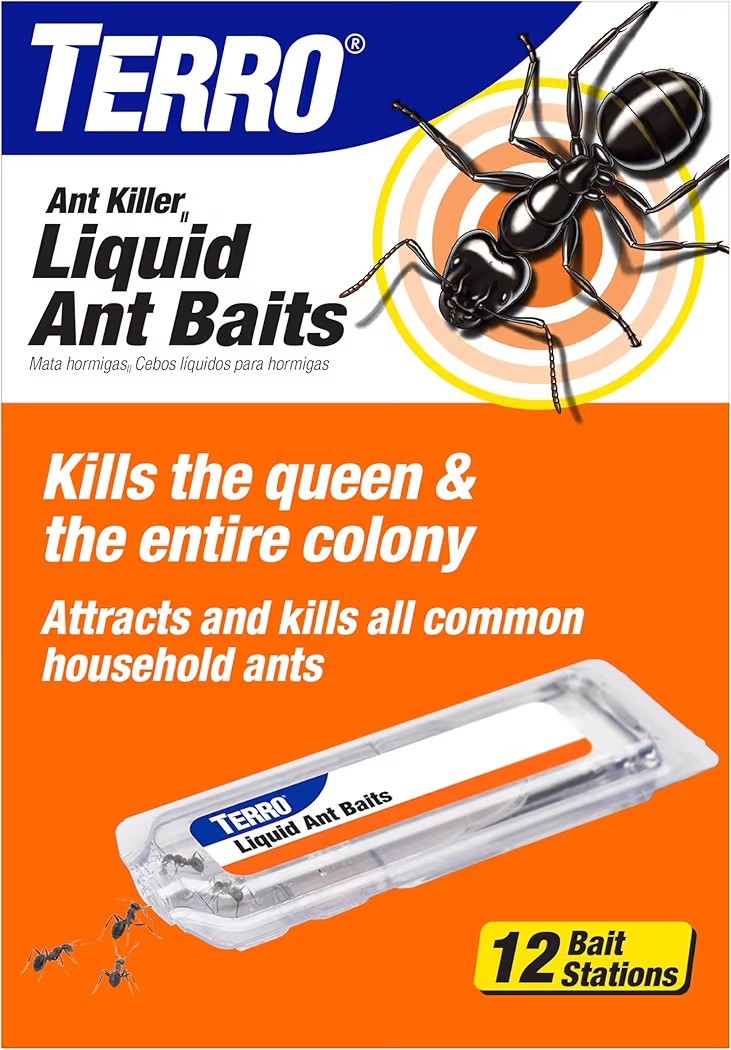 Ant Killer Bait Stations Liquid Ant Baits 12 Pcs Kills Queen Ready To Use NEW