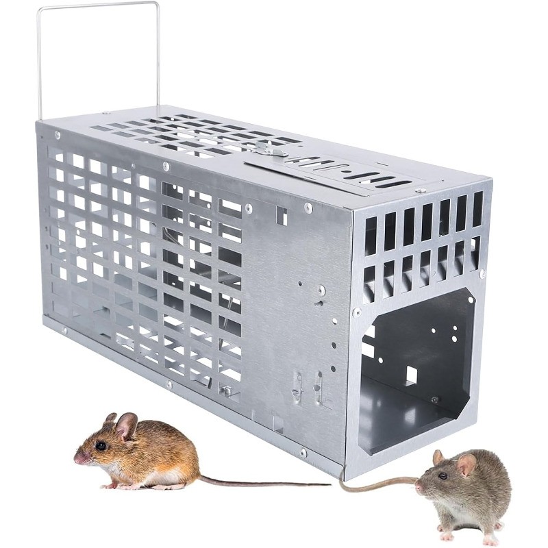 5/3/1 PCS Humane Live Mouse Trap, Reusable Metal Rodent