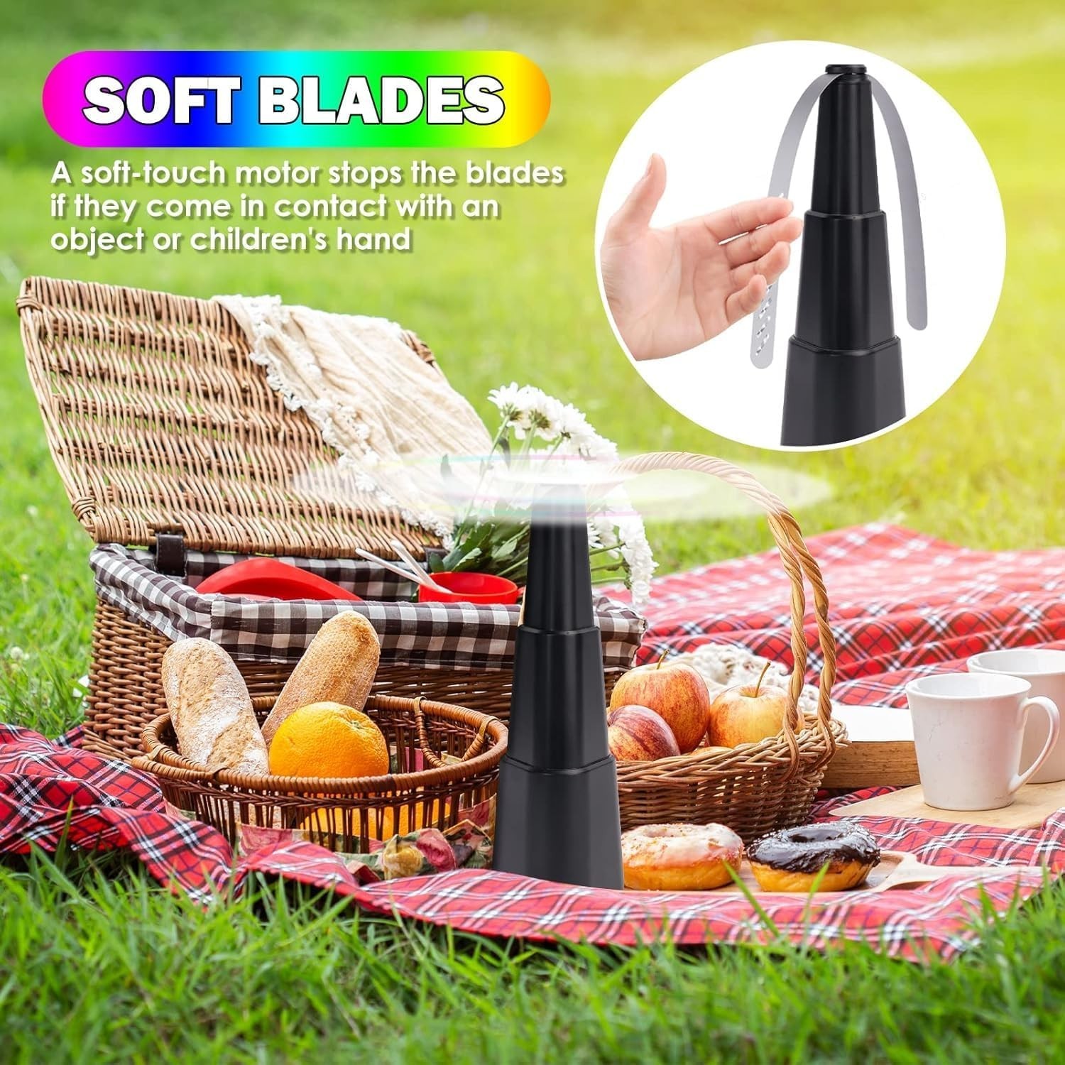 Fly Fans for Tables Pack of 4 Battery Powered