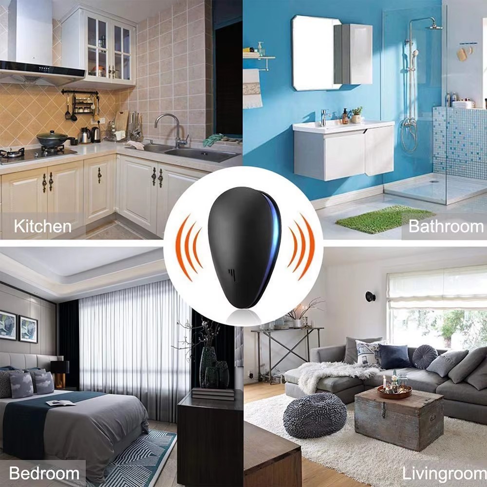 6pcs Electronic Pest Repeller Plug In Ultrasonic and Sonic Reject Bats Mouse Rat