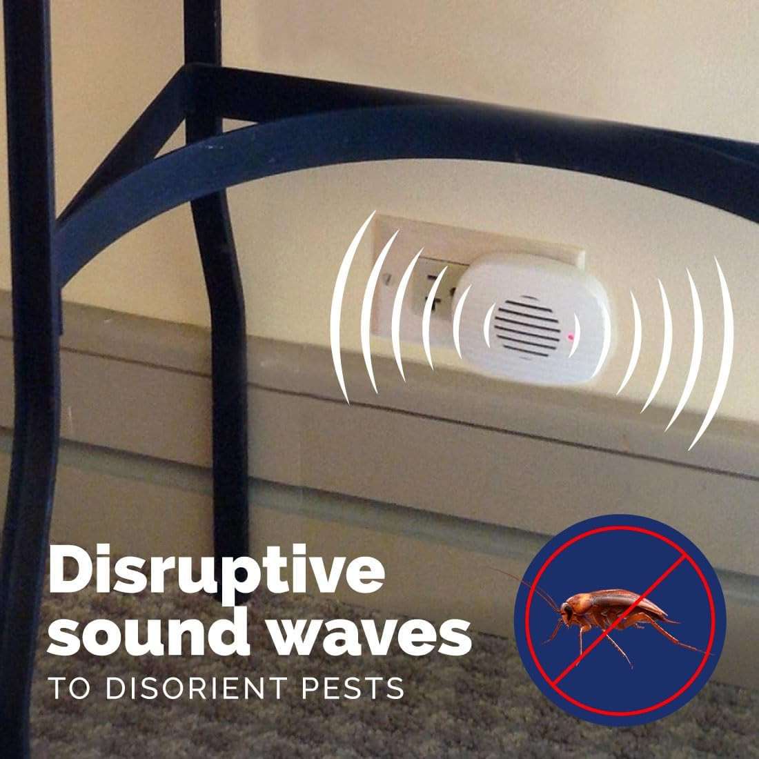 Pest-X, Rodent and Insect Chaser, Ultrasonic Plug-In Device for Indoor Areas, Co