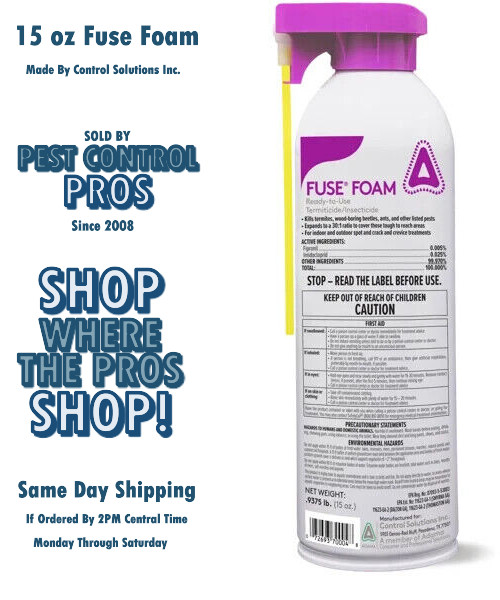 15 oz Fuse Foam Termite Ant CONTROL Insectide Termiticide Generic Termidor NO NY