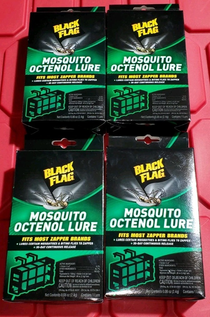 4 PACK – BLACK FLAG MOSQUITO OCTENOL LURES – BZ-OCT1 – FITZ MOST ZAPPER BRANDS
