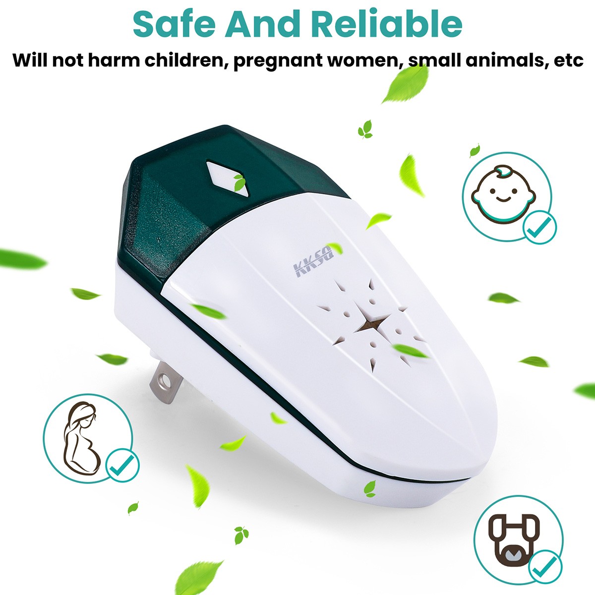 Pest Reject Pro Ultrasonic Repeller Home Bed Bug Mites Spider Defender Roaches