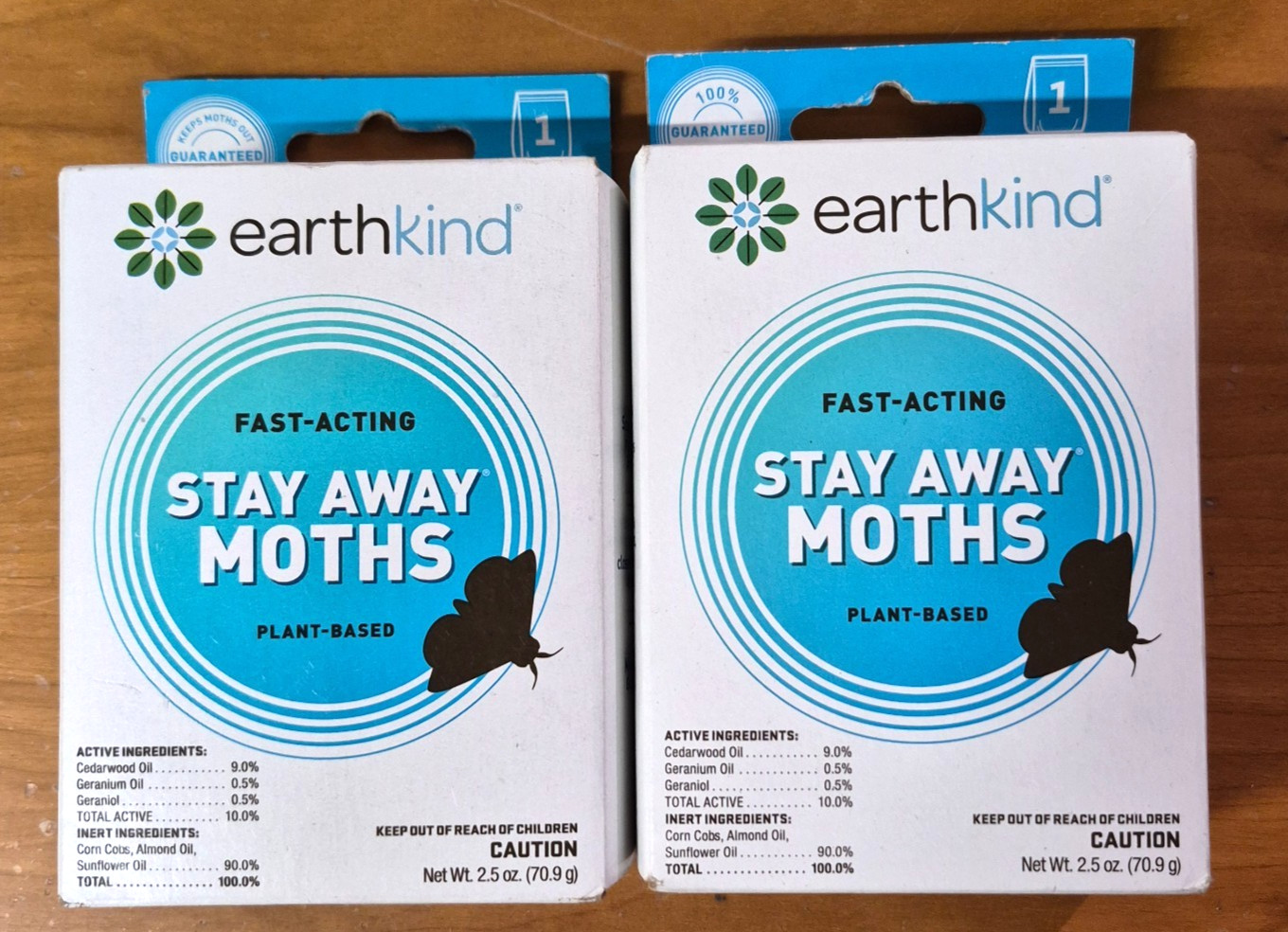 Earth Kind Fast Acting Stay Away Moths Plant Based 1 Scent Pouch 2.5 oz LOT/2