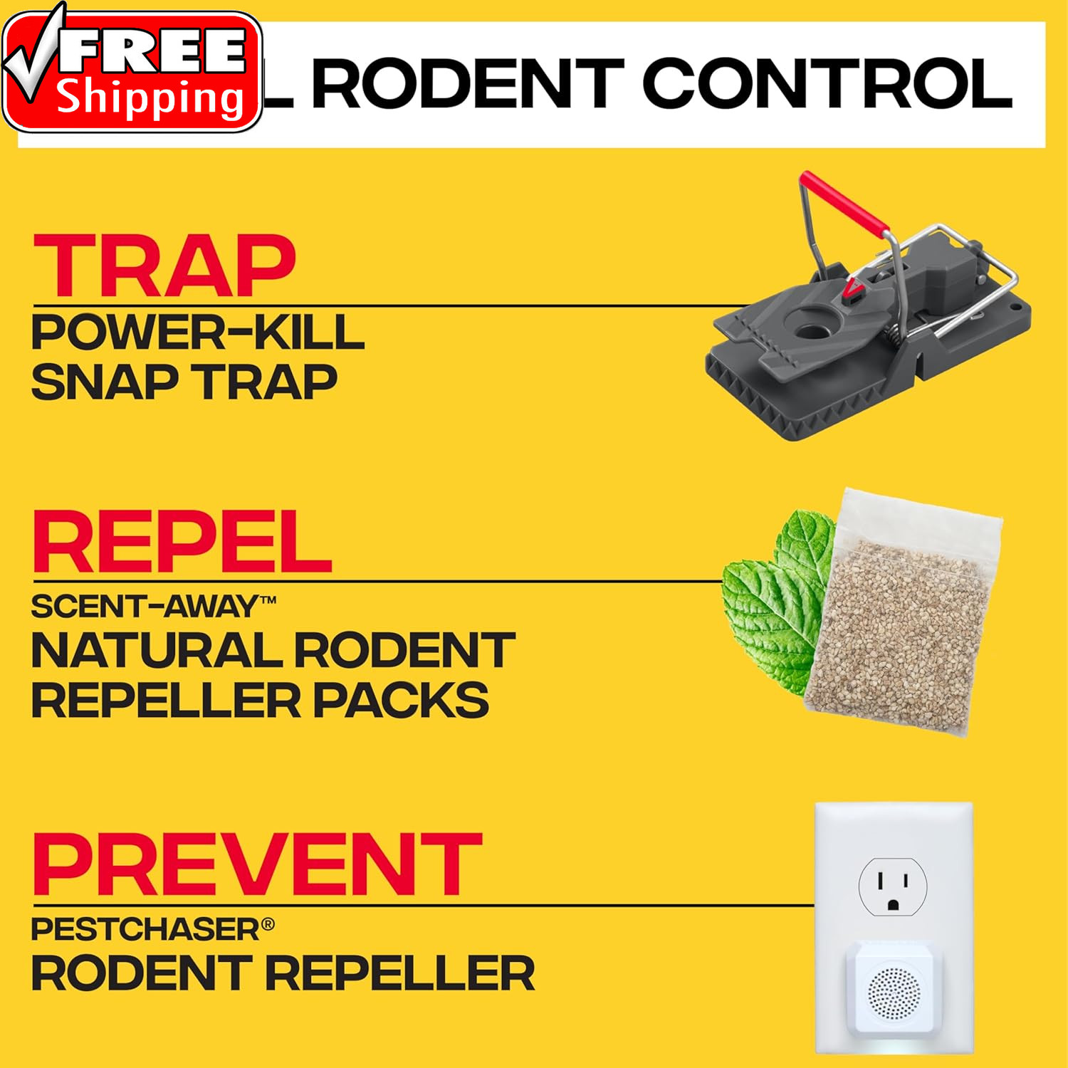 M144-2B Instant Power-Kill Easy Set Reusable Rat Trap – 2 Traps