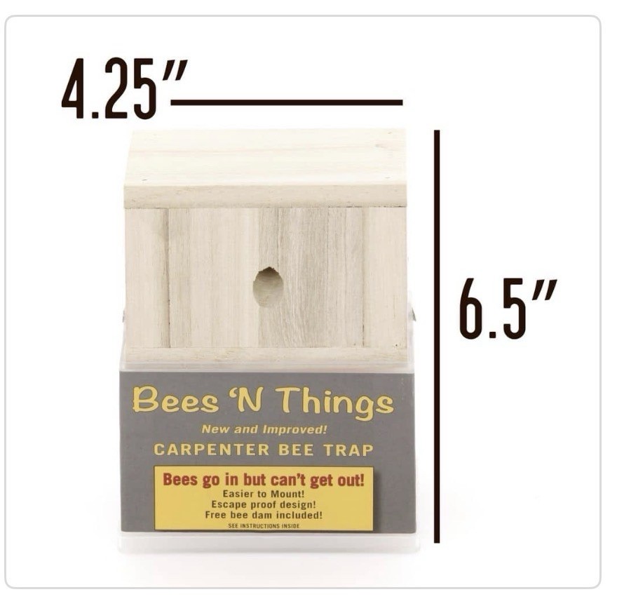 Lot of 6 x Bees N Things Outdoor Carpenter Bee Hanging Trap with 15 ft. Coverage
