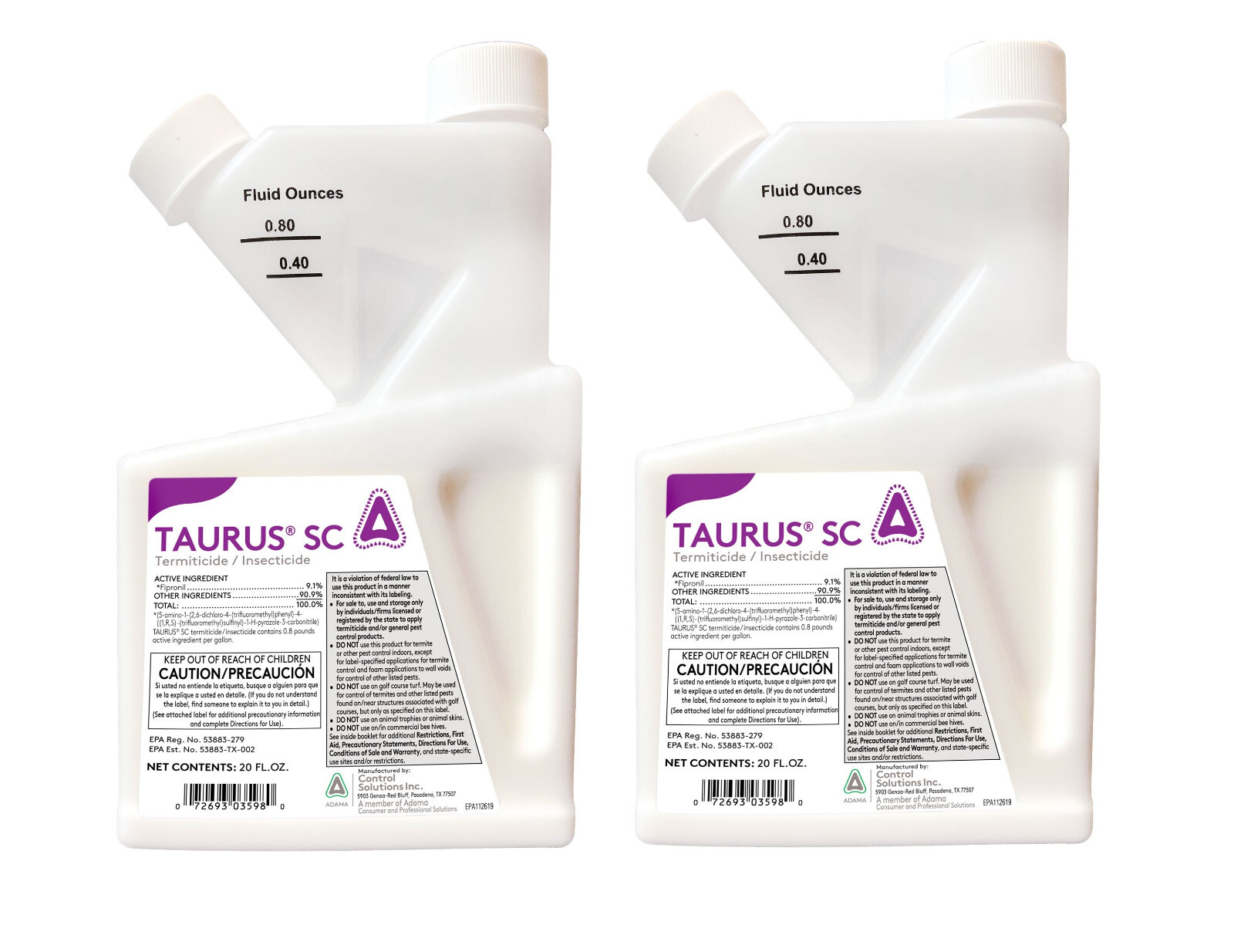 Taurus SC Termite Spray 20 oz ( 2 Bottles ) Generic Termidor SC Fipronil 9.1%