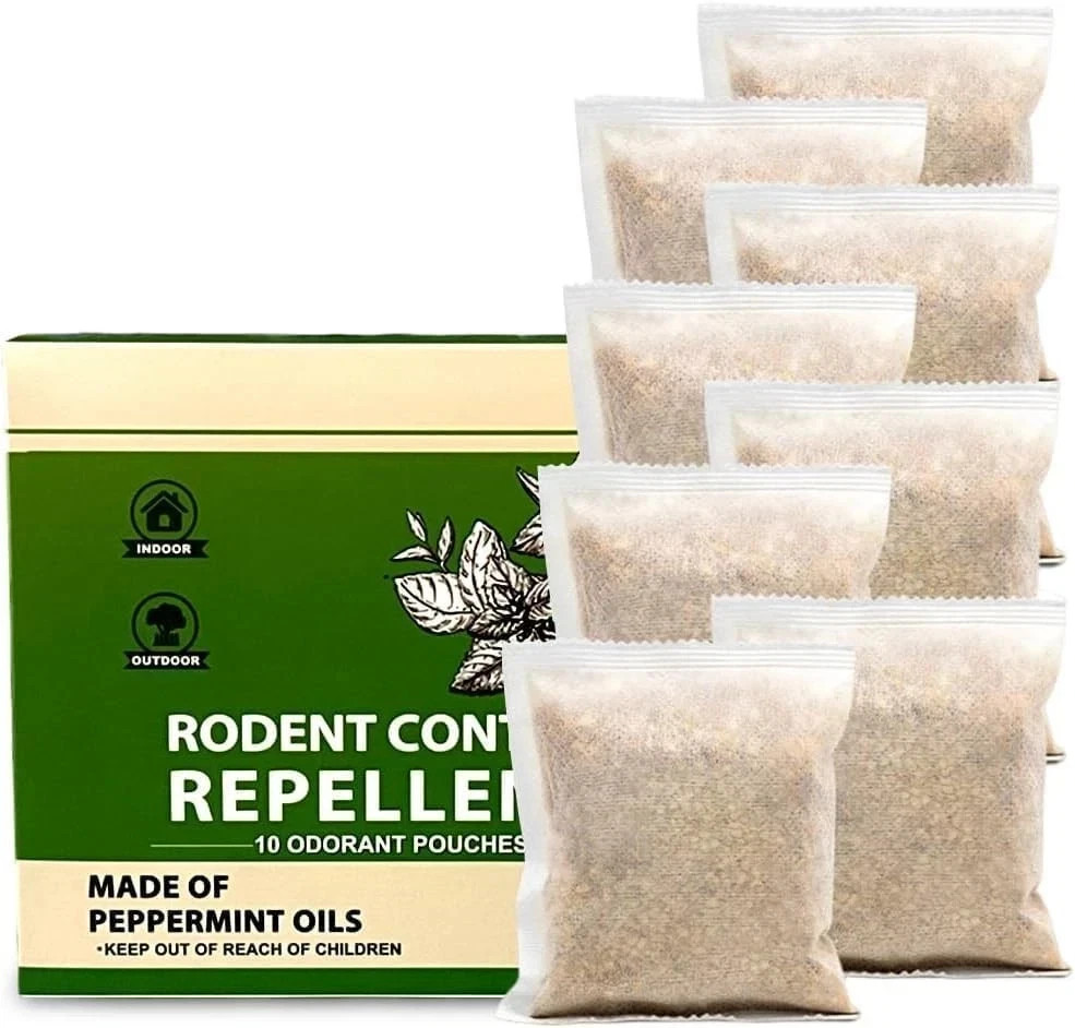 Vamoose Natural Rodent Repellent – 10 Pack Peppermint Oil – Mice & Rat Deterrent