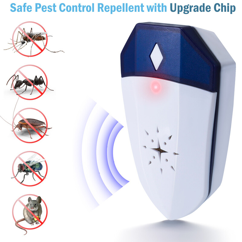 1-8X Ultrasonic Pest Control Repeller US Plug-in Reject Rat Mouse Mice Spider US