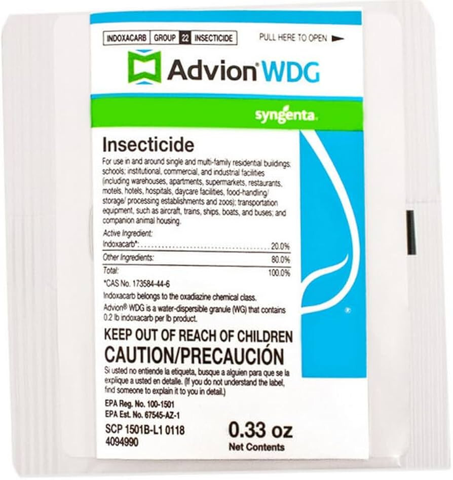 1 Packet Advion WDG Insecticide Insect Killer Ants Roaches flea Stink Bugs ETC