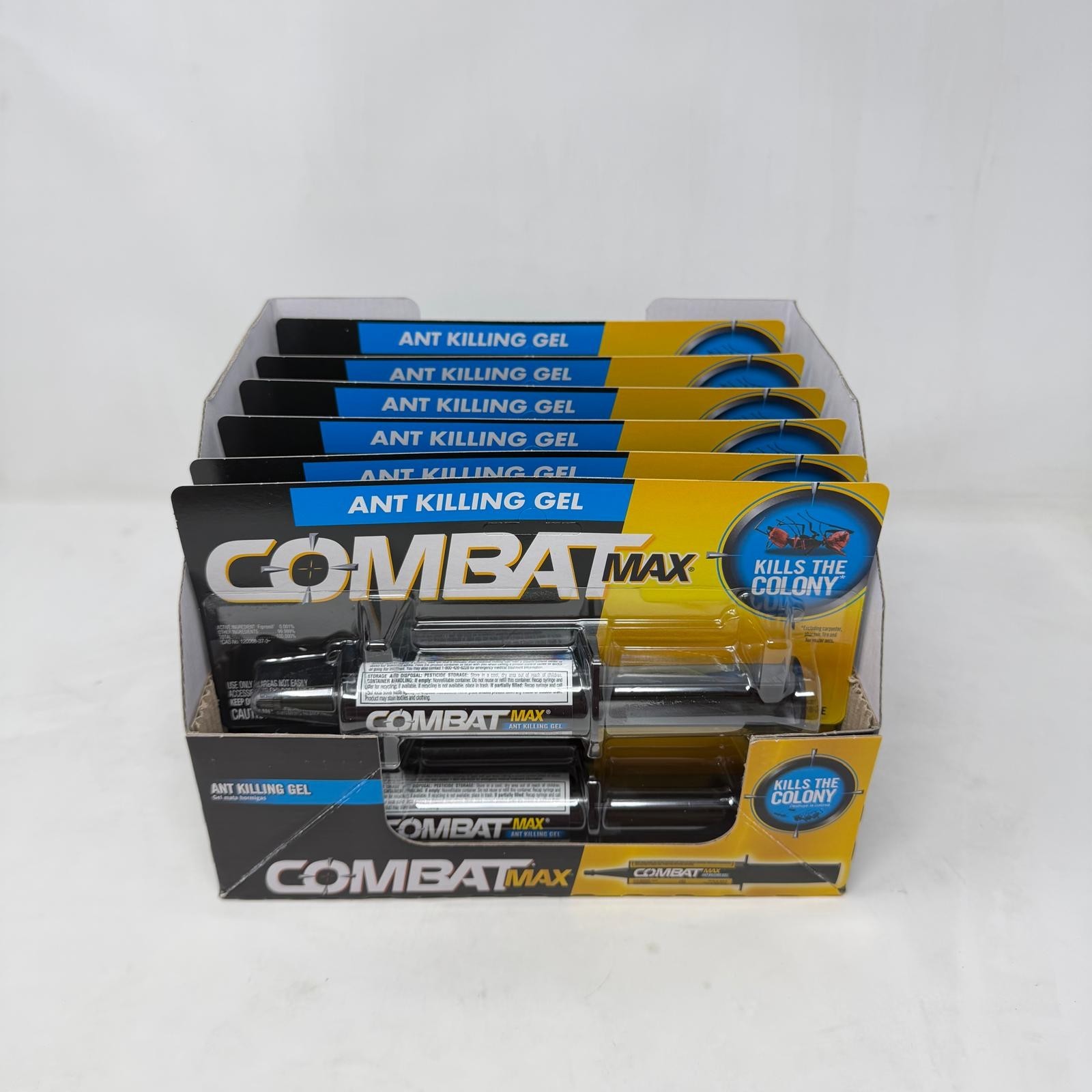 Box of 12x Combat Max Indoor and Outdoor Ant Killing Gel, 0.95oz (27g)