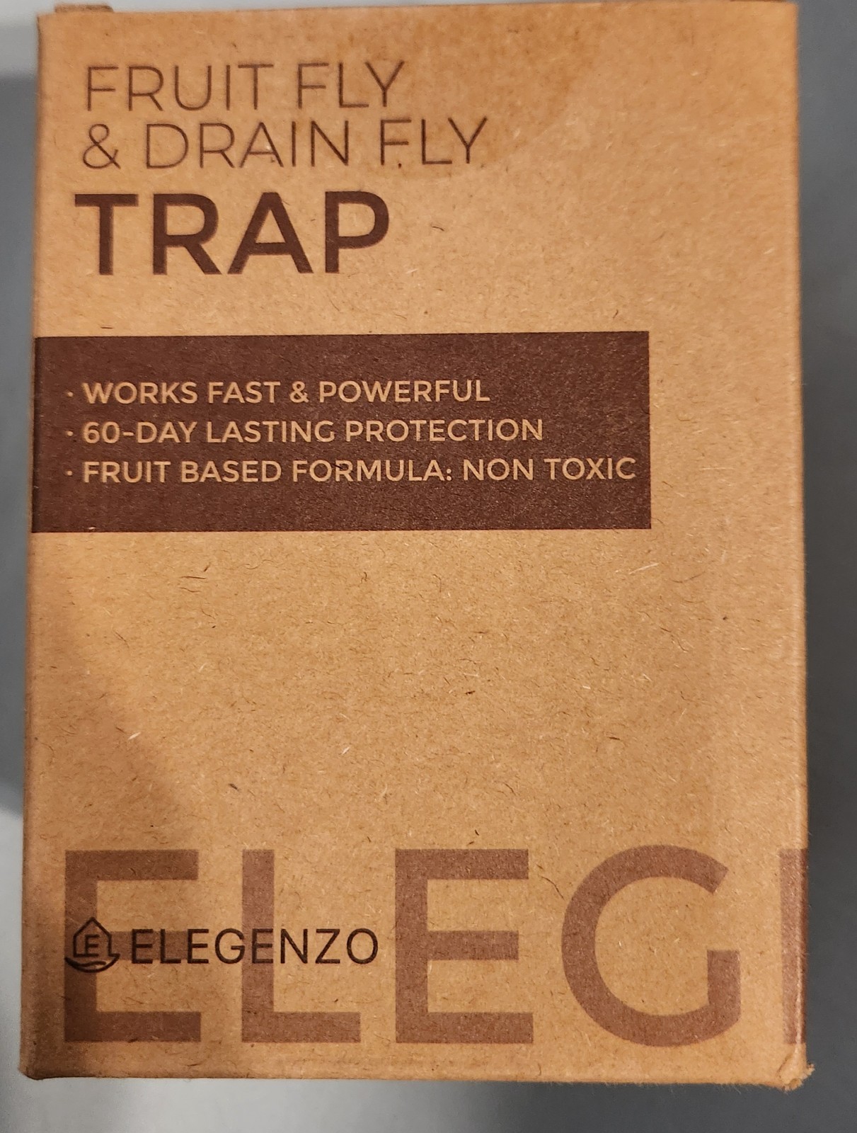 Elegenzo Fruit Fly & Drain Fly Trap-NEW in Sealed Box