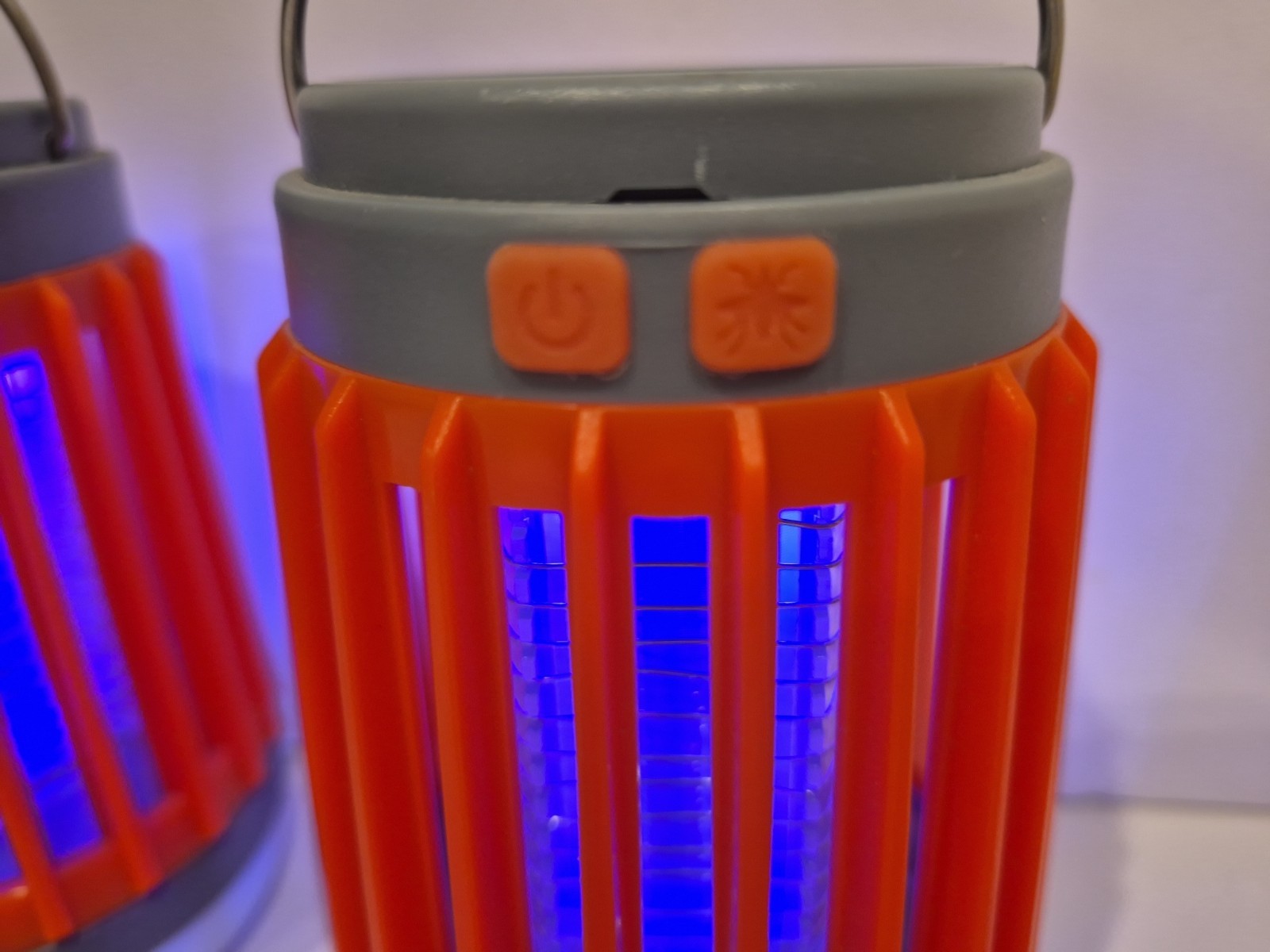 Lot 2 Solar Or Micro USB Charge Mosquito Bug Zapper Camping Patio Light Lantern