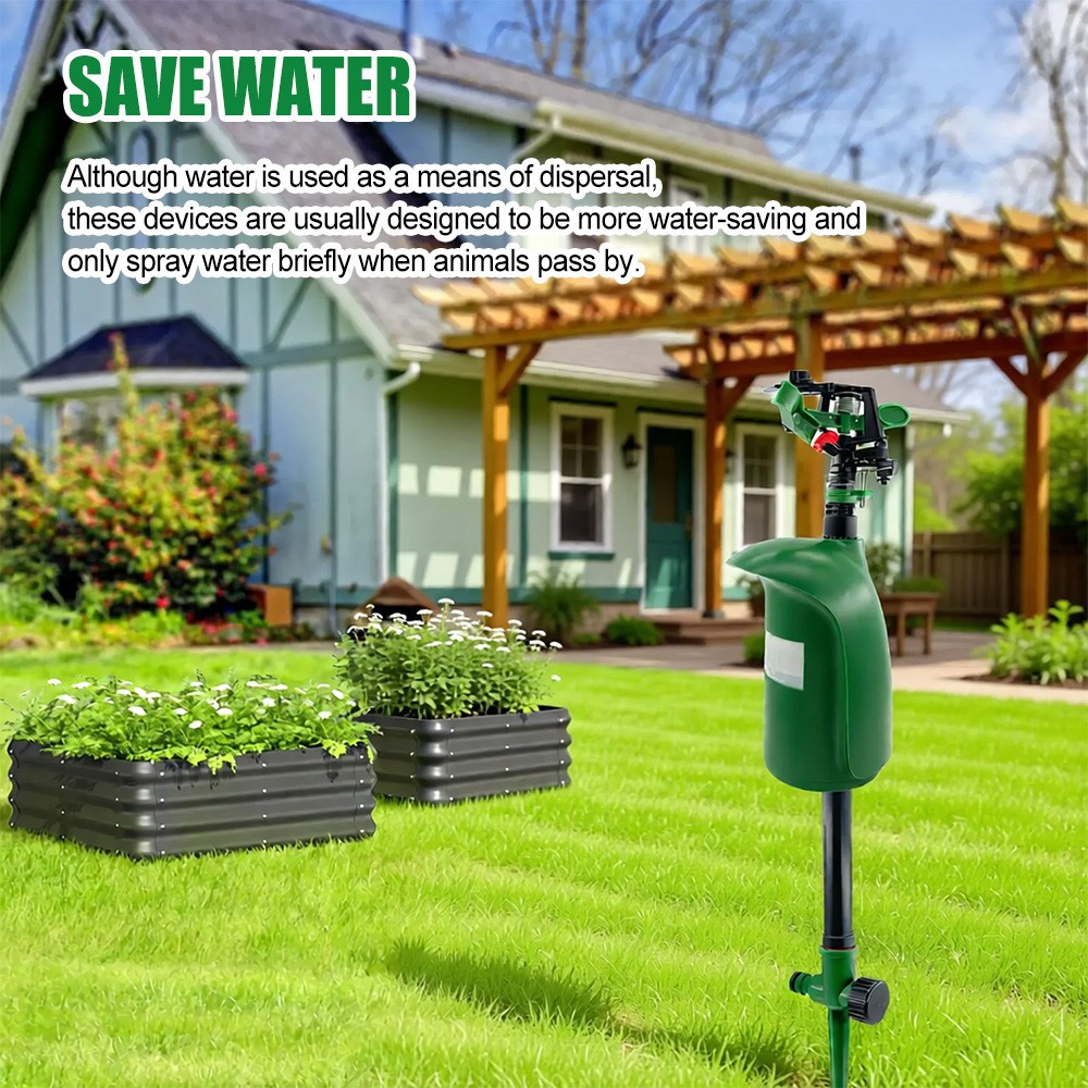 1PCS Motion Sprinkler Animal Pest Control Jet Spray Birds Repellent For Garden