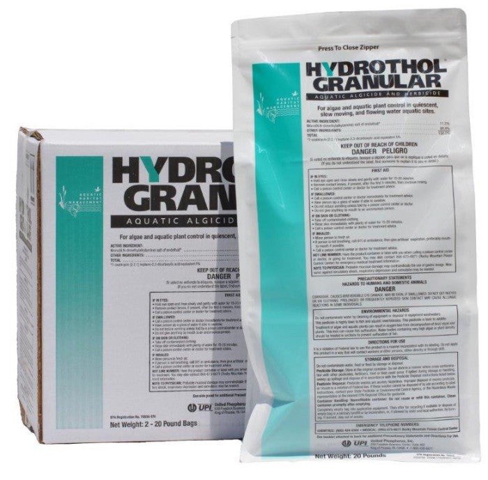 Hydrothol Aquatic Weed Herbicide – 40lbs – Lake & Pond Use