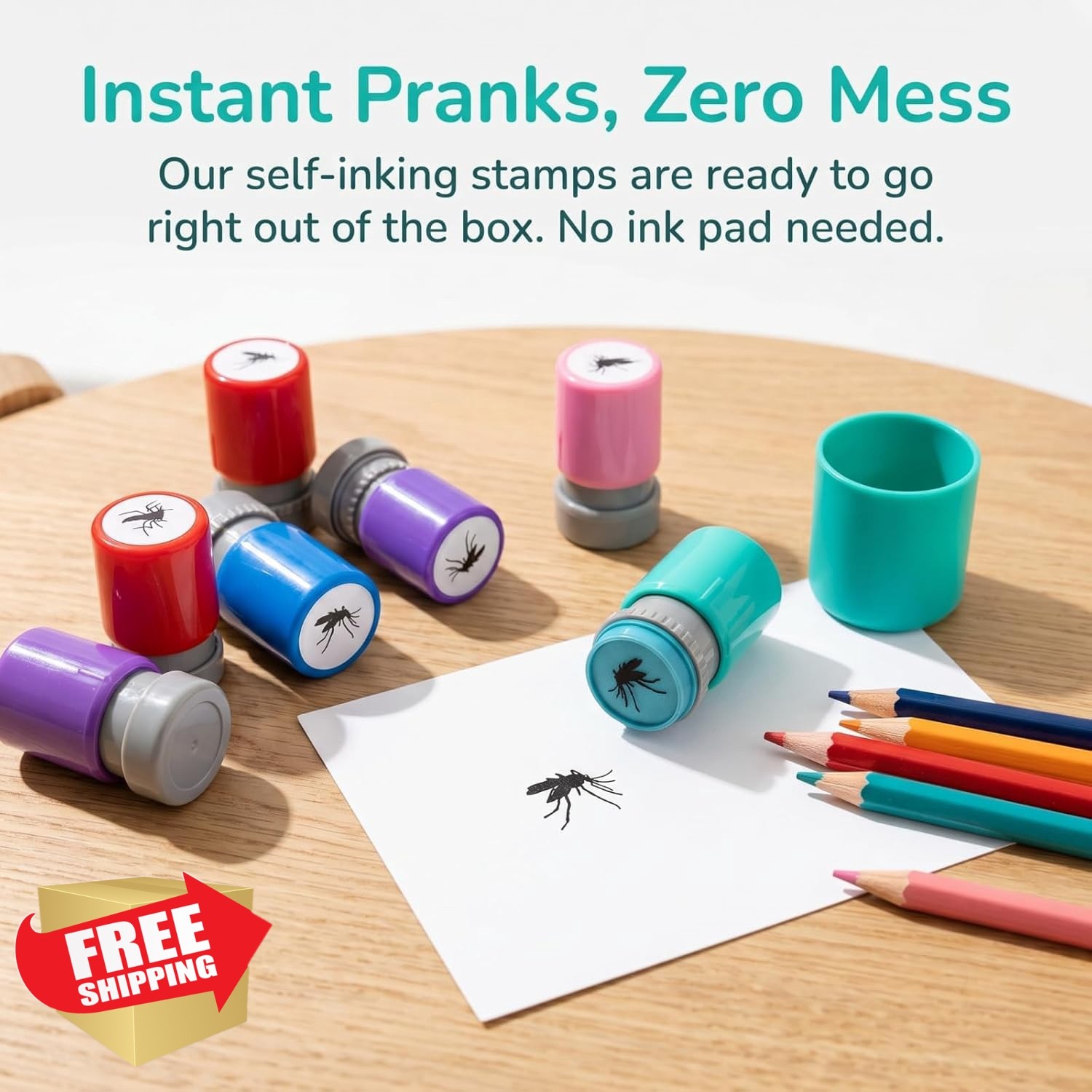 Generic 3pc Mosquito Stamp Prank