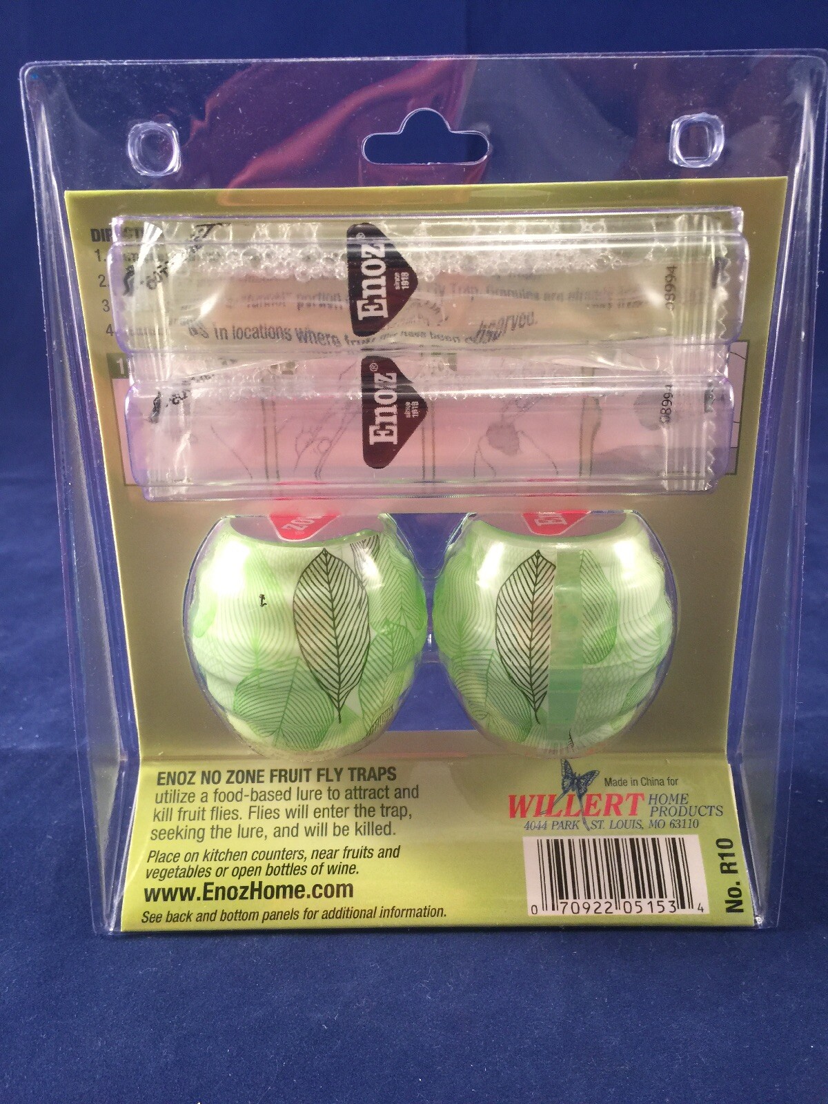 Enoz No Zone Fruit Fly Traps 90 Day Two Pack No.R10