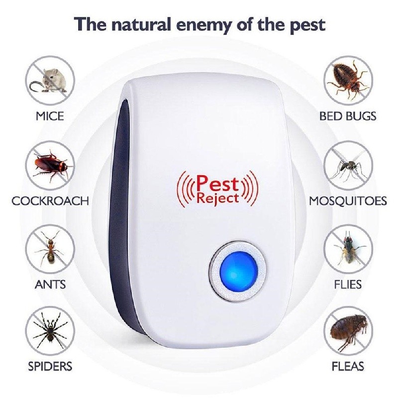 6~10x Ultrasonic Pest Reject Home Control Electronic Repellent Rat Mice Repeller