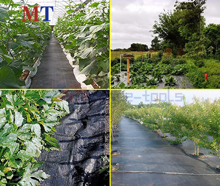 4×300FT Weed Barrier Fabric Woven Garden Ground Weed Cover Landscape Heavy Duty