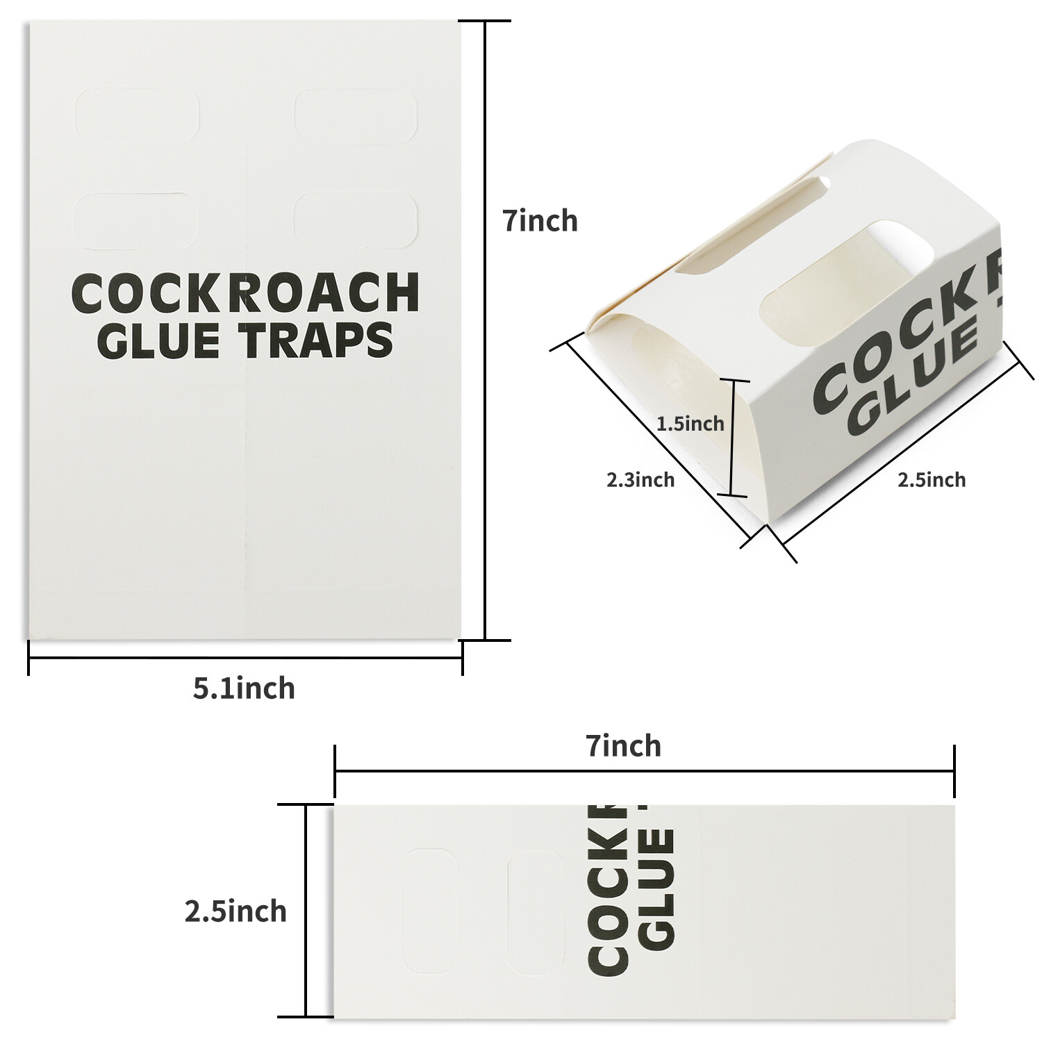 6-48PCS Roach Trap Pest Cockroach Killer Glue Catchers Indoor Roach Insect Motel