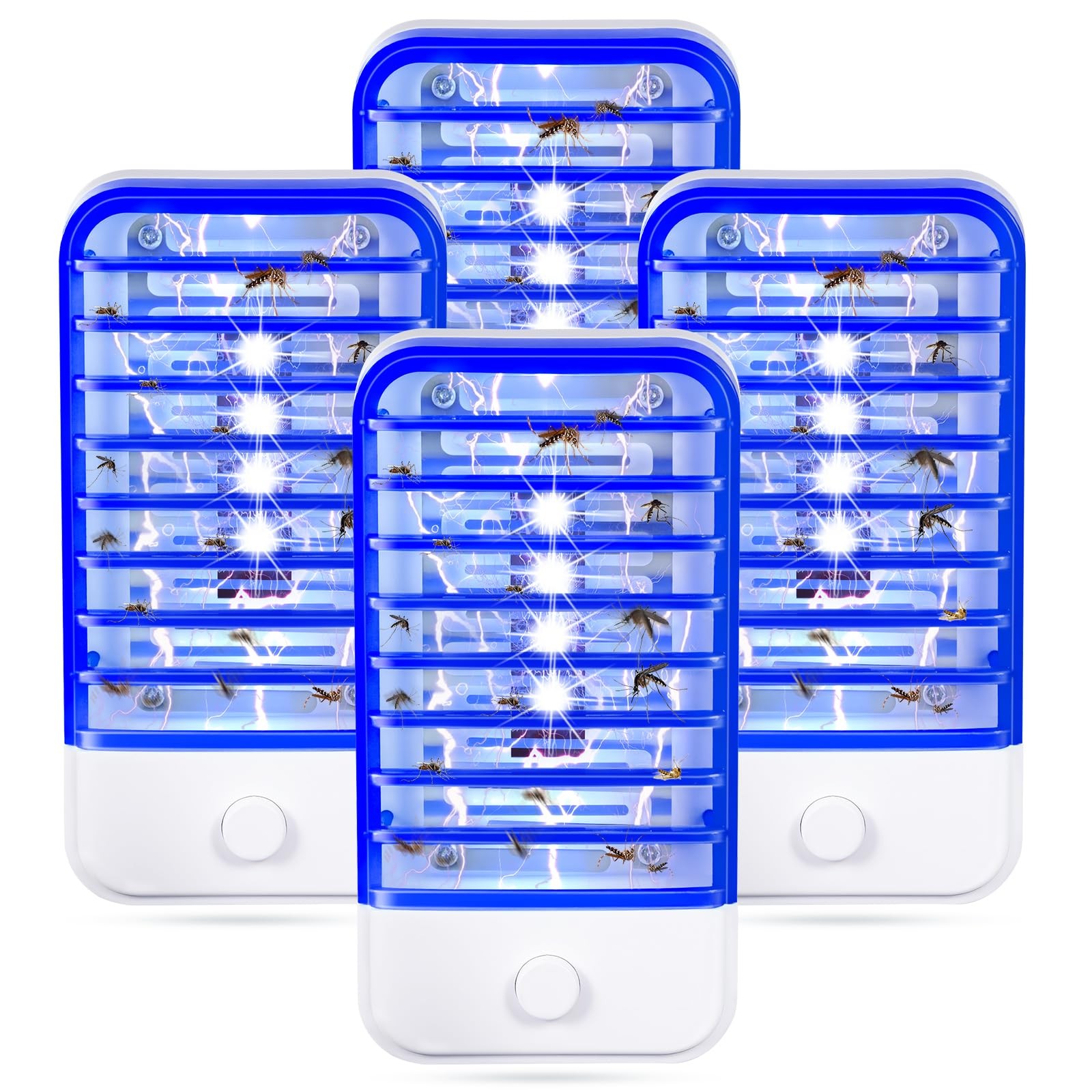4 Pack Bug Zapper Plug in, Indoor Flying Insect Trap for Mosquito, Fly, Gnat …
