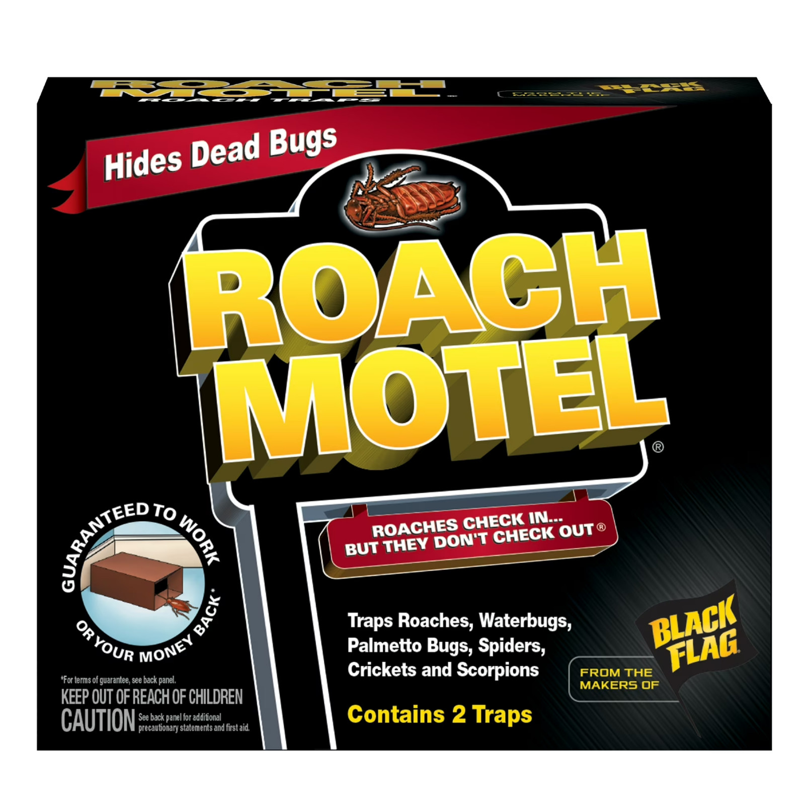 Black Flag Roach Motel Traps, 2-Count, 1-Pack