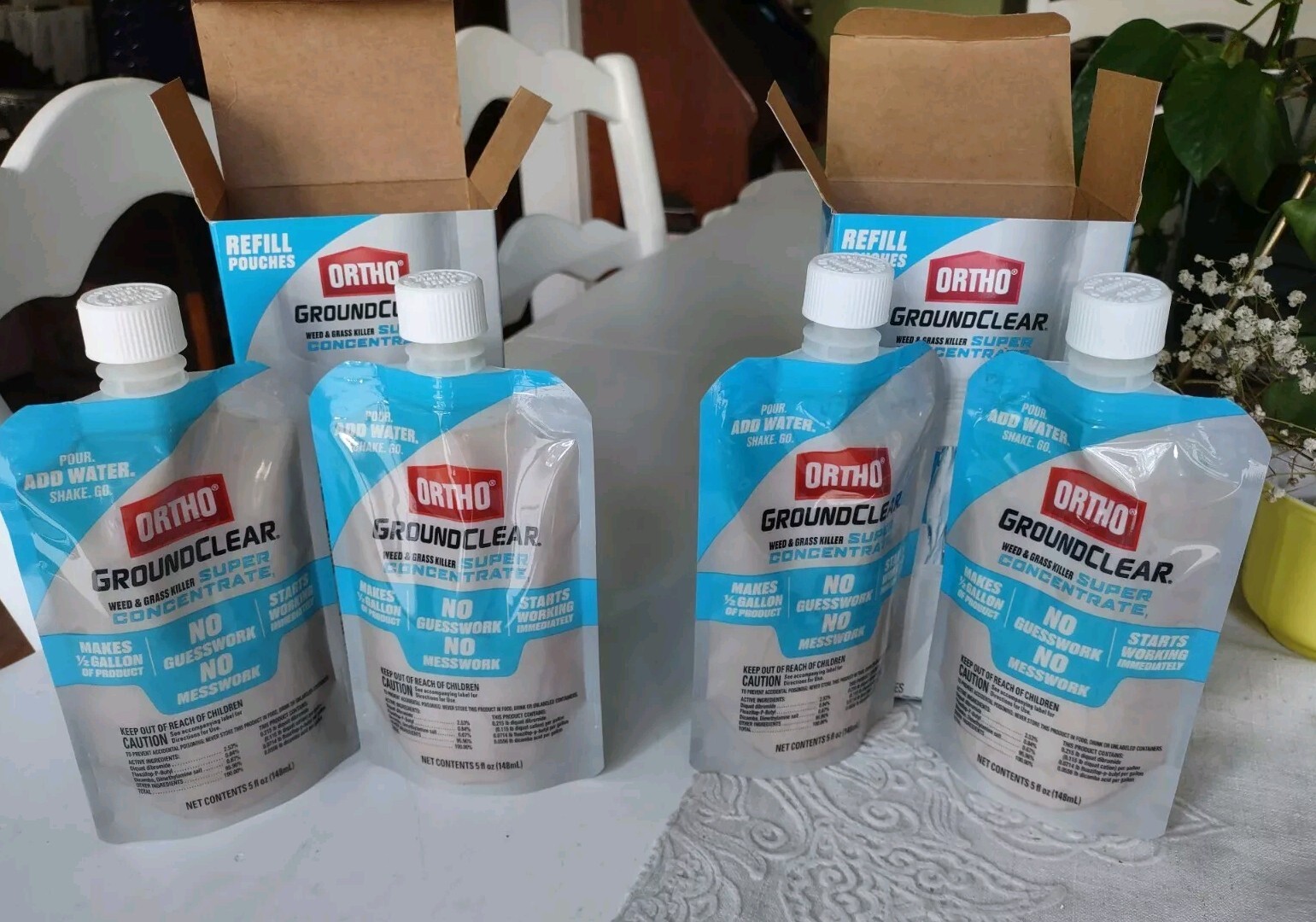 Ortho GroundClear Weed & Grass Killer Refill Super Concentrate Pouch Makes 2 GAL