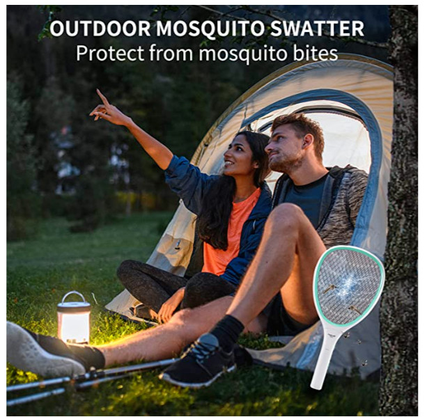 Electric Insect Killer Racket Pachi- kun Mosquito Trap Fly USB Rechargeable