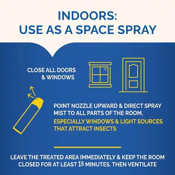 Hot Shot 15 oz Flying Insect Killer Aerosol Spray Clean Fresh Scent up to 4 weeK
