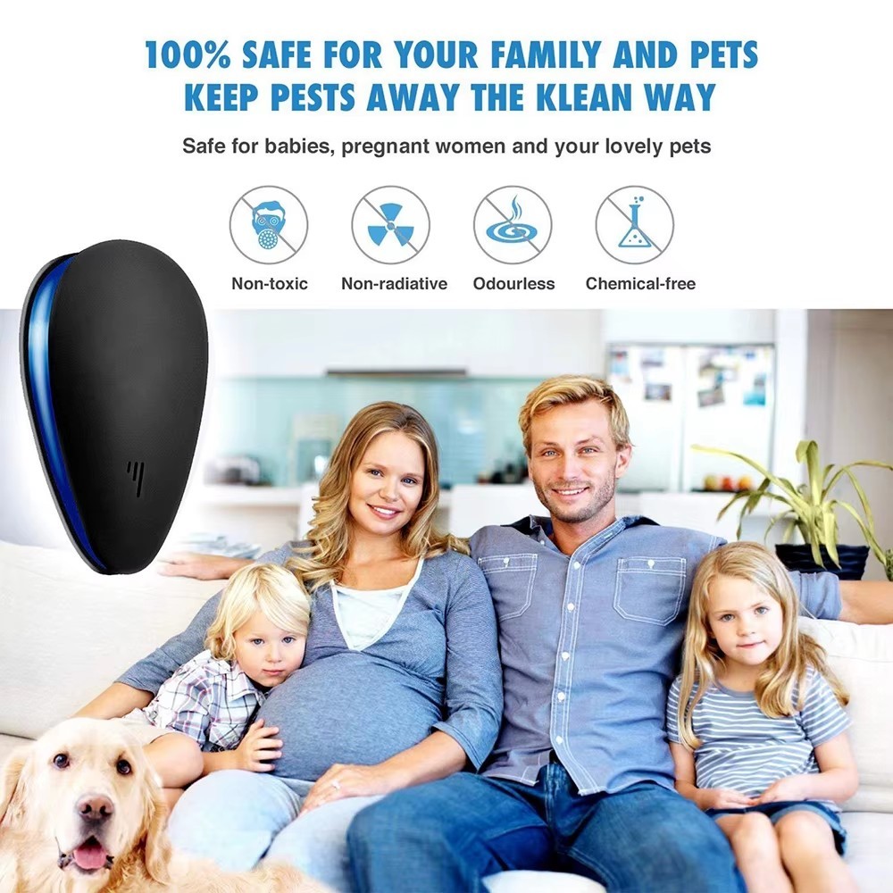 6pcs Electronic Pest Repeller Plug In Ultrasonic and Sonic Reject Bats Mouse Rat