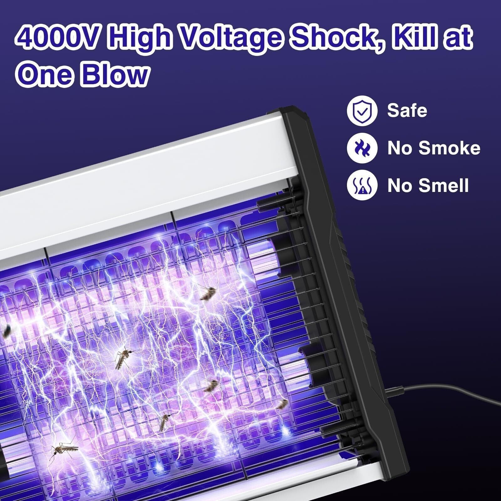 12 in Bug Zapper Indoor 2026, 4000V Mosquito Zapper Indoor for Home,Patio Yard,n