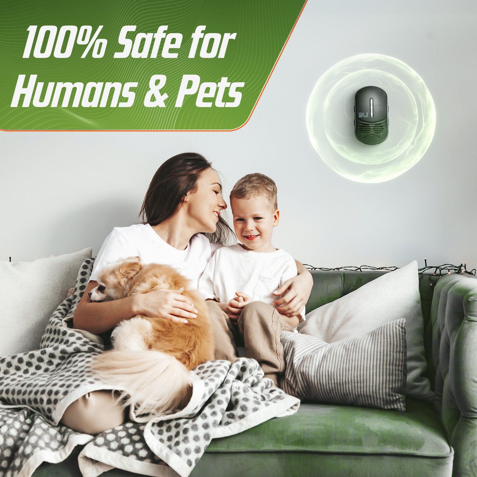 Bat Expulsion Unit – Dynamic Ultrasonic Bat Repellent (Midnight Black)