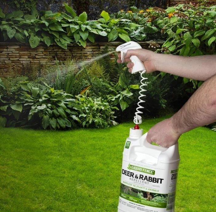 Liquid Fence Animal Repellent, 128 Oz, Deer and Rabbit Repellent