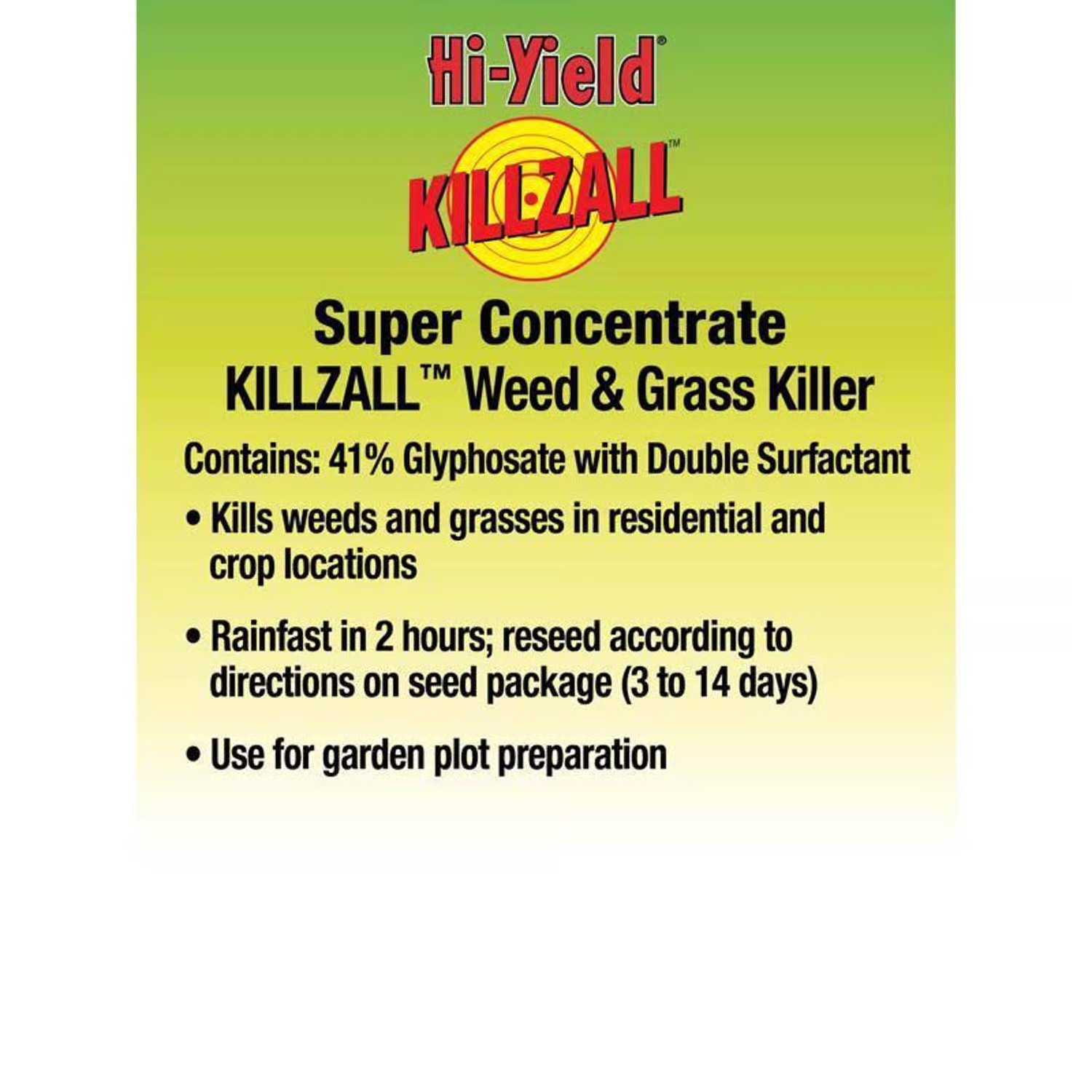 Hi-Yield Killzall Weed and Grass Killer Concentrate 2.5 gal MFR #: 33701