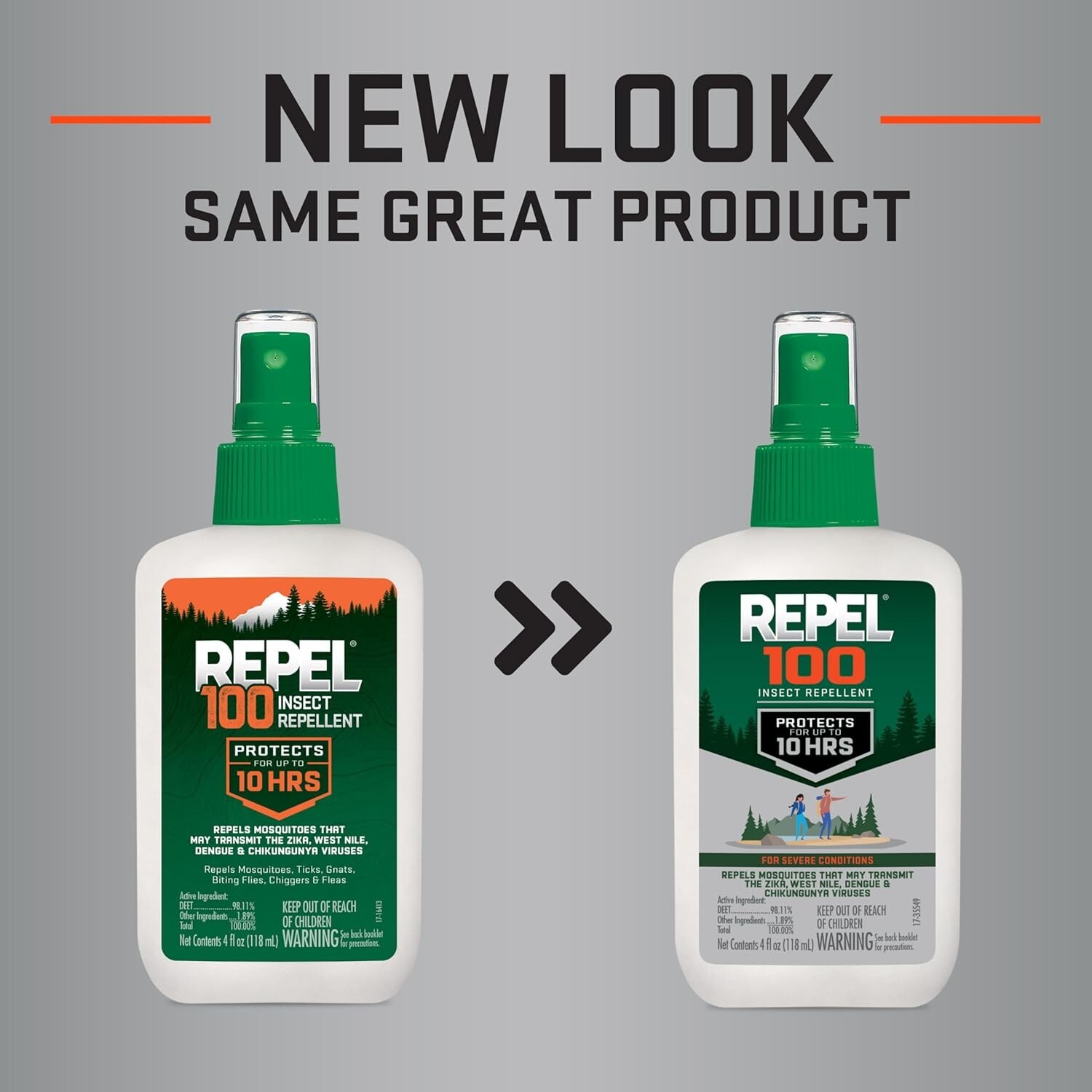 Repel Insect Repellent Spray 100% DEET 4oz – 10-Hour Protection for Outdoors