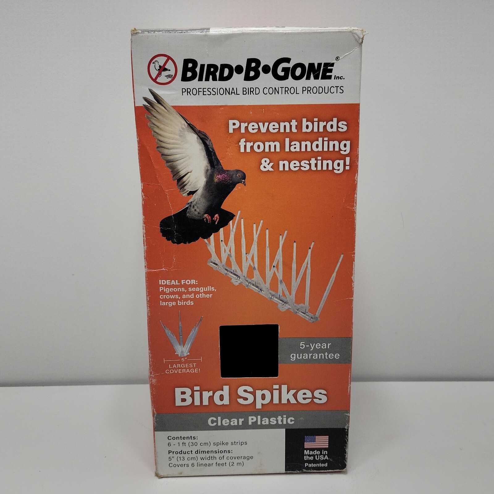 Bird-B-Gone 05060 Clear Plastic Bird Spikes