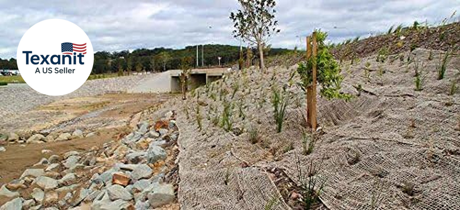 Jute Erosion Control, Soil Saver Mesh Blanket – 48″ Wide X 20 Yards (60 Feet Lon