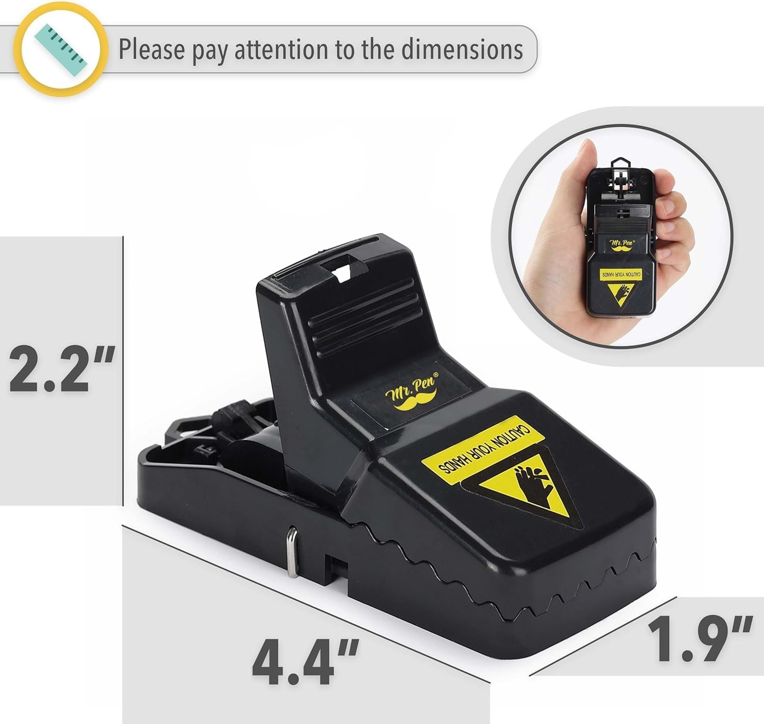 Sensitive Trigger Mouse Traps – Modern, Reusable, 3 Pack for Home & Garden