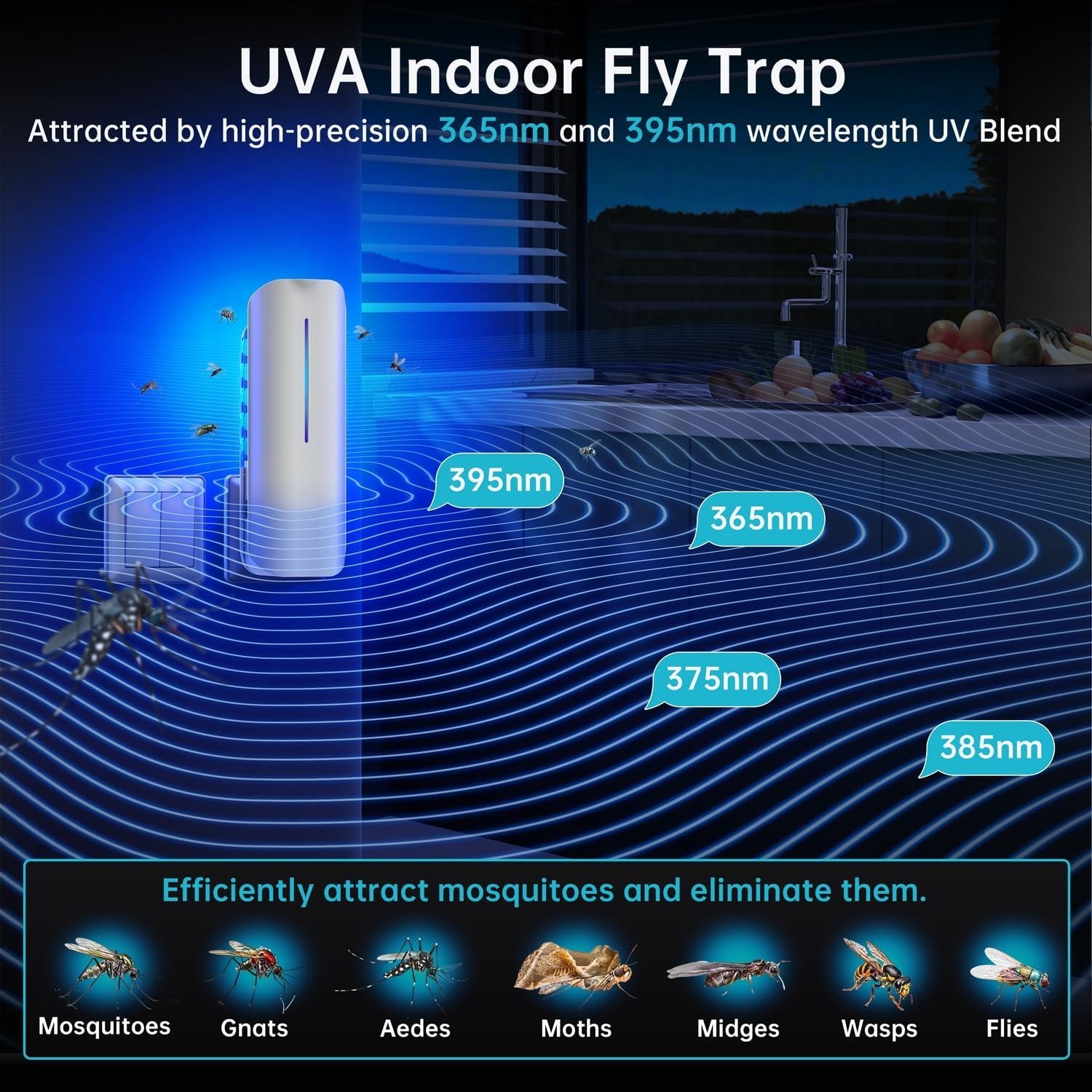 Sleek Plug-in Flying Insect Zapper with 10 Refill Boards – Modern Home Essential