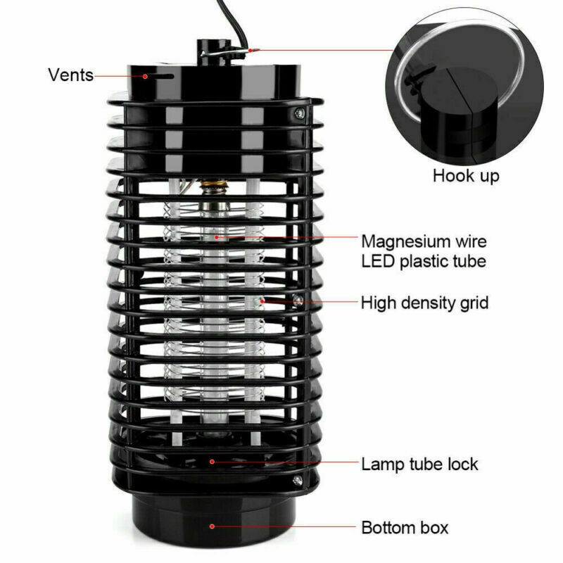 2Pack Electric Mosquito Fly Bug Insect Zapper Killer Trap Pest Control Lamp 110V