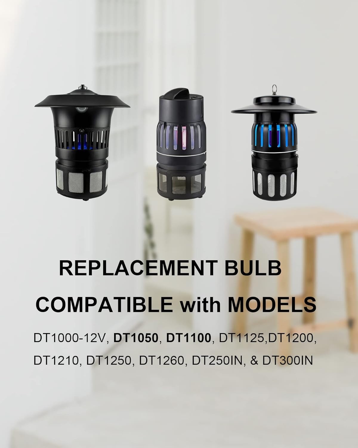 4pcs Bug Zapper Replacement UV Bulbs 41050 Compatible With Dynatrap DT1050