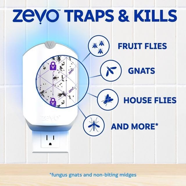 Indoor Flying Insect Trap Kit – Plug-in Bug Light Catcher