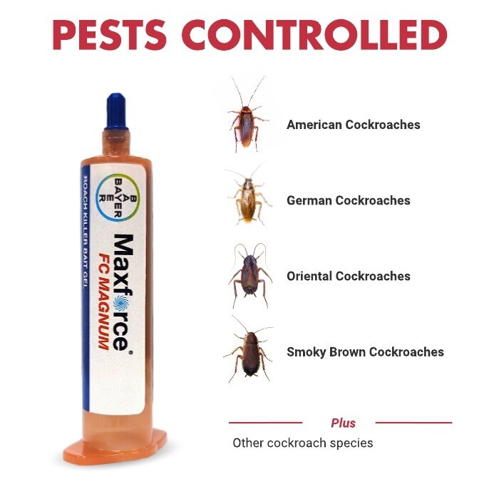 Maxforce FC Magnum Cockroach Killer Bait Gel American German Roaches One Tube
