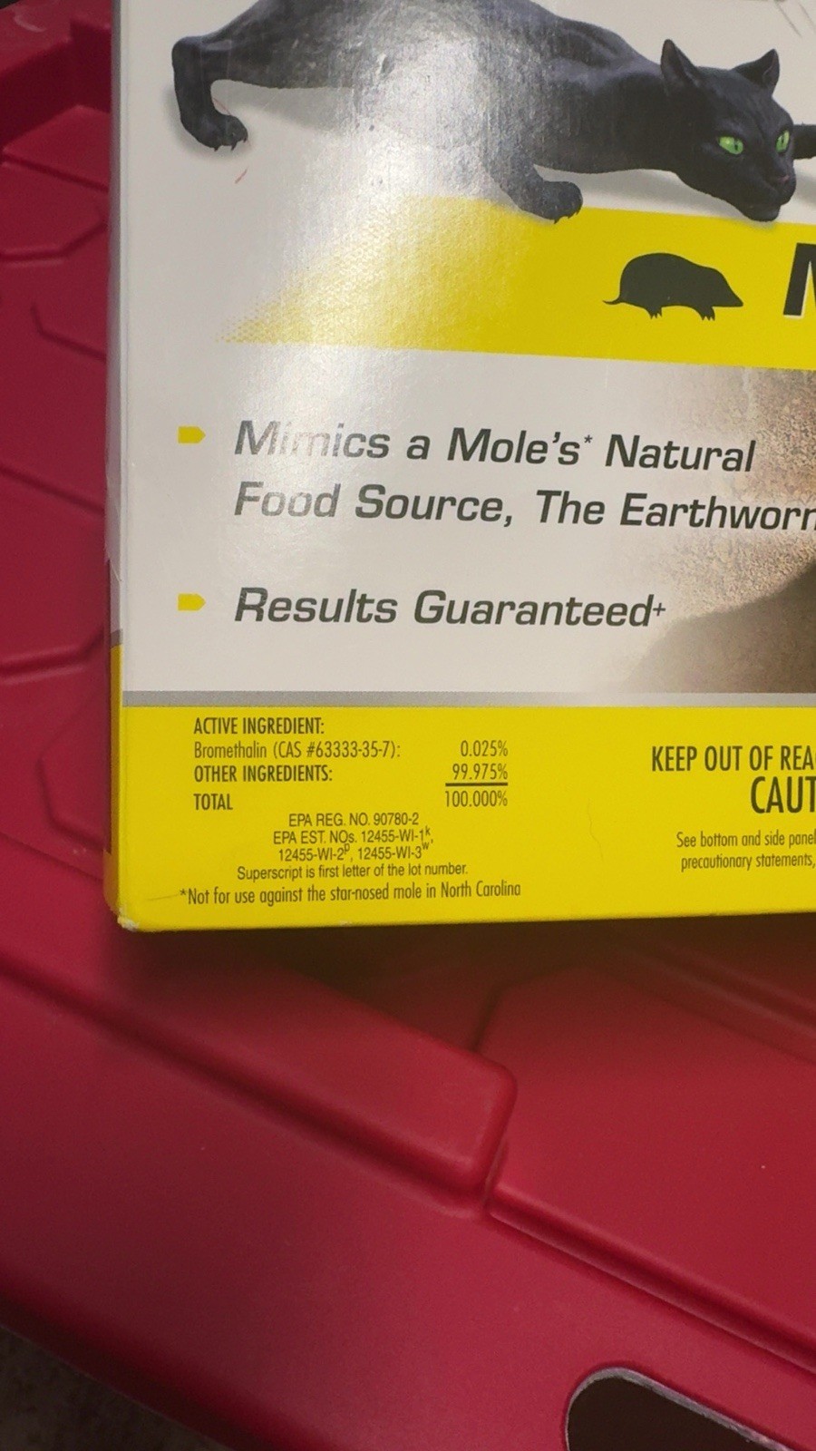 Tomcat Mole Killer Bait Worms Ready to Use Outdoor 4 Pack 1.76 oz